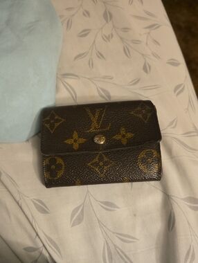 Louis Vuitton Brown & Gold Monogram Snap Wallet